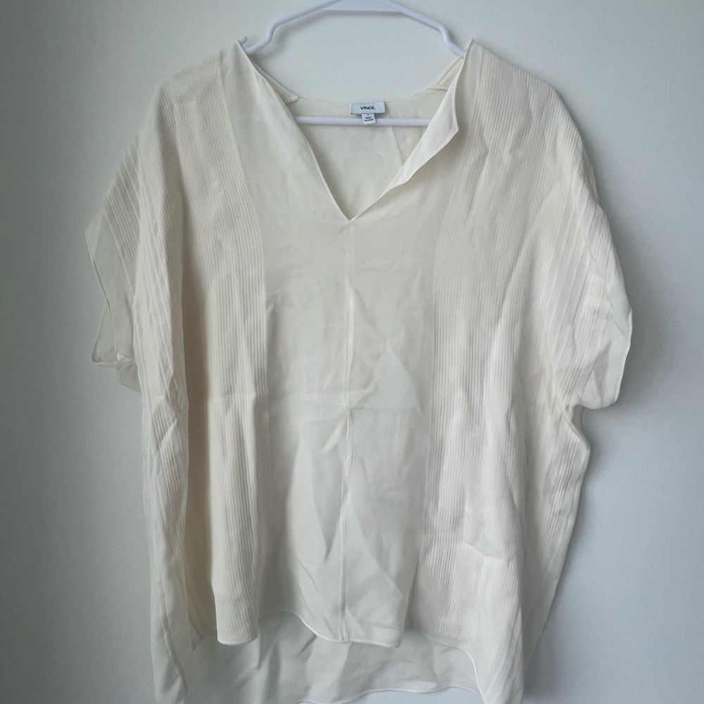 Vince Silk Blouse Top